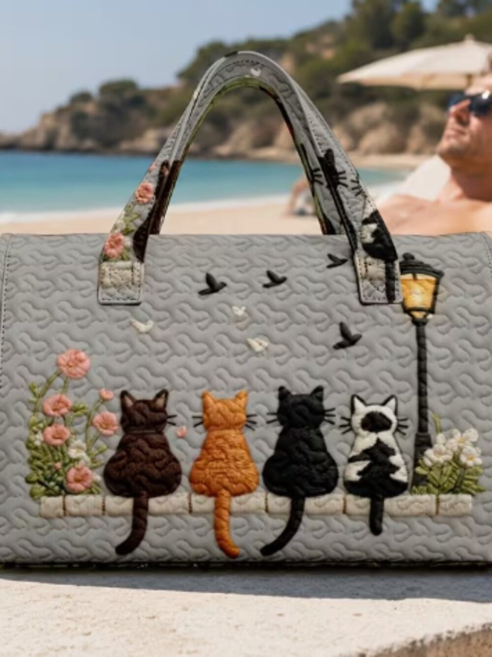 Adorable Cats Travel Tote Bag - Picture 1 of 2
